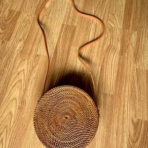 Ata Grass and Leather rattan bag